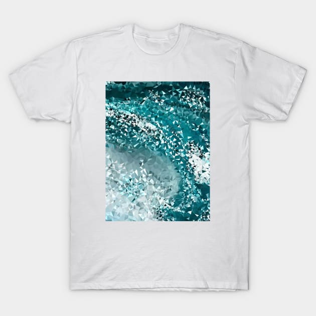 Crashing Tris T-Shirt by Beth Thompson Art